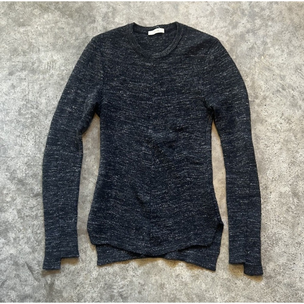 Celine  Sweater Phoebe Philo Rare Asymmetrical Wool Linen Sweater